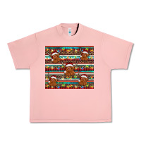 Salmon christmas turquoise serape highland cow Urban Heavy Tee - BarkalooDesign