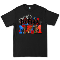 Black police mom Premium Tee - AdoDesignShop
