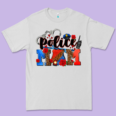 Police Mom Premium Tee Designed By Adodesignshop