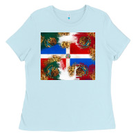 Baby Blue Mexican and Dominican Republic Ladies Tee - texasbilliewilder