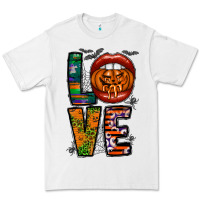White Love Halloween Lips Premium Tee - CowhideDigitalArt