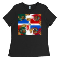 Black Mexican and Dominican Republic Ladies Tee - texasbilliewilder