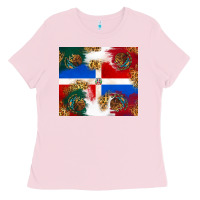 Bubblegum Pink Mexican and Dominican Republic Ladies Tee - texasbilliewilder