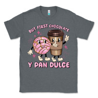 Charcoal Heather but first chocolate y pan dulce Classic Tee - MaliasSmallBusiness