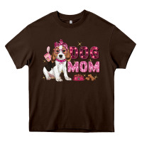 Chocolate Brown dog mom Heavy Core Tee - Zillion Design Studio