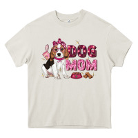 Cream dog mom Heavy Core Tee - Zillion Design Studio