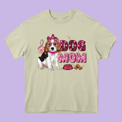 Dog Mom Heavy Core Tee Designed By Zillion Design Studio