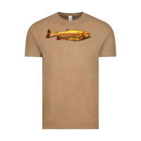 Vintage Coffee golden trout west virginia Vintage Tee - LillyAllenDesigns