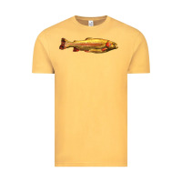 Vintage Mustard golden trout west virginia Vintage Tee - LillyAllenDesigns