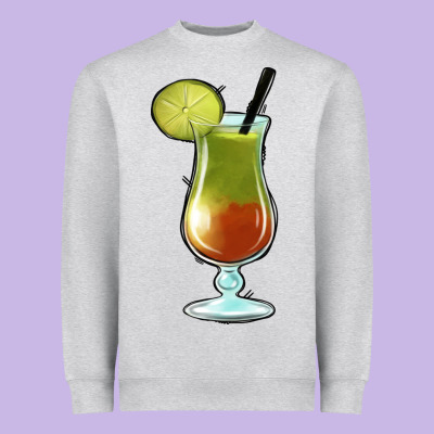 Margarita Glass Heavyweight Sweatshirt Designed By Jasminsmagicworld