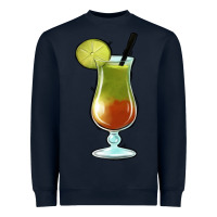 Navy Margarita Glass Heavyweight Sweatshirt - Jasminsmagicworld
