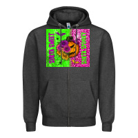 Charcoal Heather sorta sweet sorta spooky tumbler Zipper Hoodie - BundleAndBundleShop