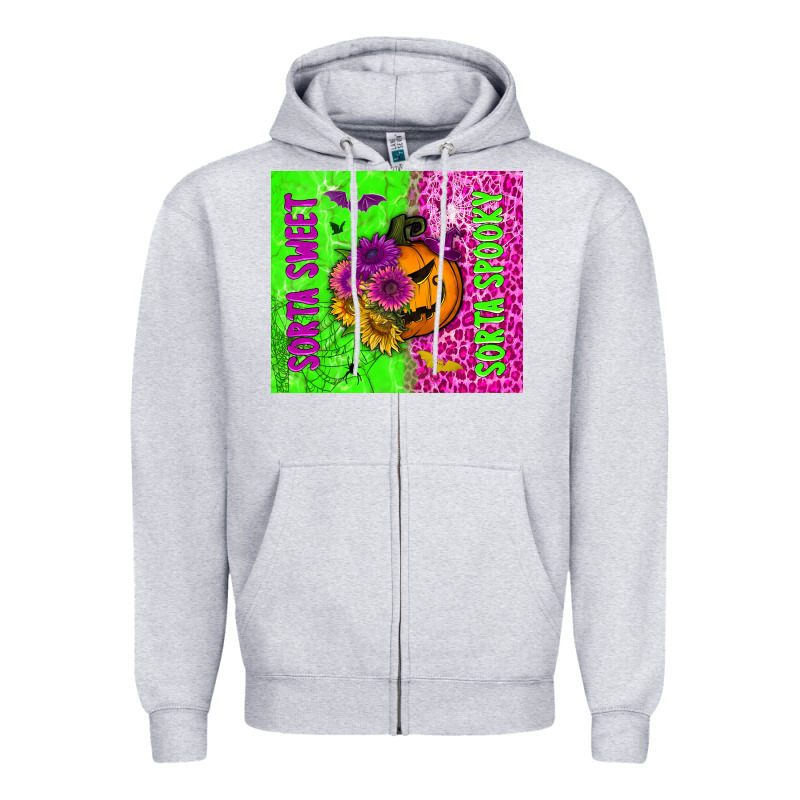 Sorta Sweet Sorta Spooky Tumbler Zipper Hoodie by BundleAndBundleShop | Teevron