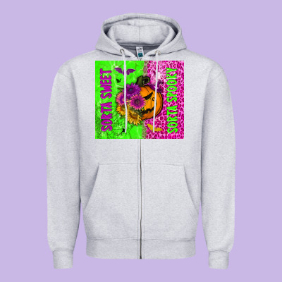 Sorta Sweet Sorta Spooky Tumbler Zipper Hoodie Designed By Bundleandbundleshop