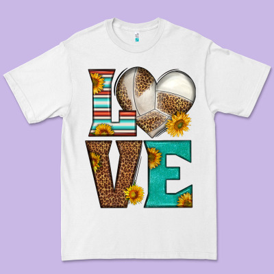 Western Volleyball Love Premium Tee Designed By Hra Design Shop