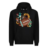 Black football cactus sunflower Premium Hoodie - JahusDesignShop