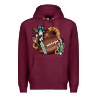 Burgundy football cactus sunflower Premium Hoodie - JahusDesignShop