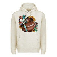 Oatmeal Heather football cactus sunflower Premium Hoodie - JahusDesignShop