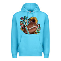 Ocean Blue football cactus sunflower Premium Hoodie - JahusDesignShop