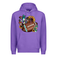 Purple football cactus sunflower Premium Hoodie - JahusDesignShop