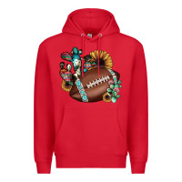 Red football cactus sunflower Premium Hoodie - JahusDesignShop
