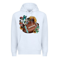 White football cactus sunflower Premium Hoodie - JahusDesignShop