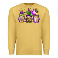 Antique Gold Mardi Gras gnomes Premium Sweatshirt - NancyCooperArtShop