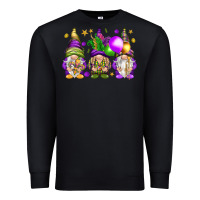 Black Mardi Gras gnomes Premium Sweatshirt - NancyCooperArtShop
