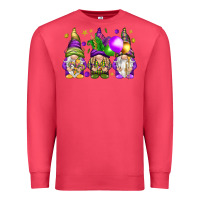 Cardinal Mardi Gras gnomes Premium Sweatshirt - NancyCooperArtShop