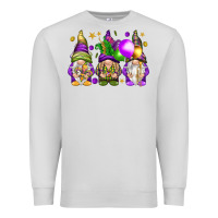 Dove Grey Mardi Gras gnomes Premium Sweatshirt - NancyCooperArtShop