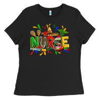 Black cinco de mayo nurse Ladies Tee - Zillion Design Studio