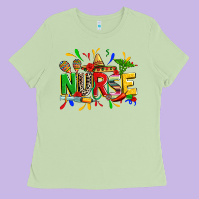 Cinco De Mayo Nurse Ladies Tee Designed By Zillion Design Studio