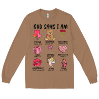 God Says I Am Valentine's Day Long Sleeve Tee | Teevron