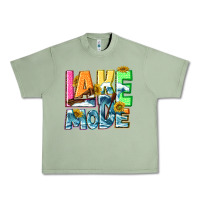 Oil Green Lake mode summer Urban Heavy Tee - NancyCooperArtShop