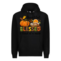 Black Thankful blessed and kind of a mess Premium Hoodie - NancyCooperArtShop