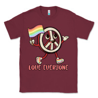 Burgundy love everyone Classic Tee - MaliasSmallBusiness