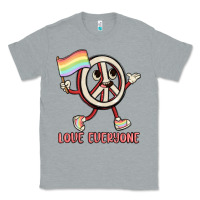 Heather Grey love everyone Classic Tee - MaliasSmallBusiness