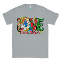 Heather Grey Love Came Down Classic Tee - CowhideDigitalArt