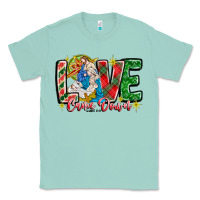 Seafoam Love Came Down Classic Tee - CowhideDigitalArt