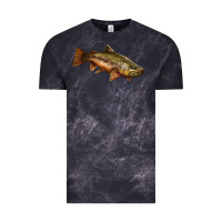 Cloud Black brown trout Vintage Tee - LillyAllenDesigns