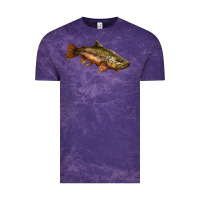 Cloud Purple brown trout Vintage Tee - LillyAllenDesigns
