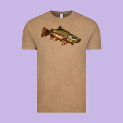 Brown Trout Vintage Tee Designed By Lillyallendesigns