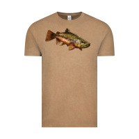 Vintage Coffee brown trout Vintage Tee - LillyAllenDesigns