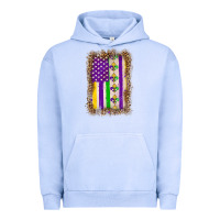 Pigment Grape Ice mardi gras usa flag leopard Urban Hoodie - OliviaCreatesArt