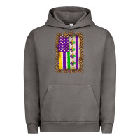 Pigment Tornado mardi gras usa flag leopard Urban Hoodie - OliviaCreatesArt