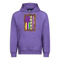 Tulip mardi gras usa flag leopard Urban Hoodie - OliviaCreatesArt