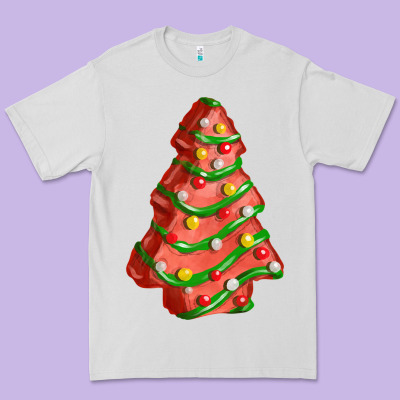 Red Christmas Cake Fa Element Premium Tee Designed By Fadigitalartstudio