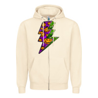 Sandshell halloween lightning bolt Zipper Hoodie - BundleAndBundleShop