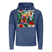 Vintage Denim flamenco dancer seamless pattern Vintage Hoodie - BundleAndBundleShop