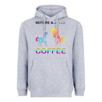 Heather Grey Before After Coffee Heavyweight Hoodie - Bettercallsaul